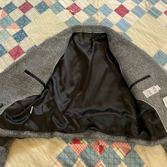 Shipley Halmos Barney's Wool Salt Pepper Blazer Fully Lined Designer Wool Tweed - Picture 12 of 13